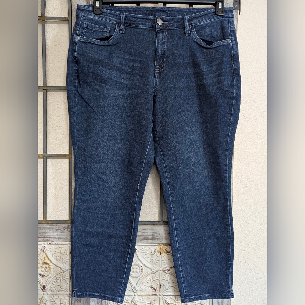 Lane Bryant Size 18 Short Classic Blue Women's Straight Leg Jeans